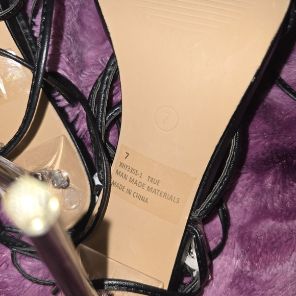 LEMONADE Women Strappy Lace-Up Stiletto High Heels sandals Size 7 - Picture 9 of 9